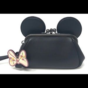 NWoT Coach x Disney Wristlet Minnie Mouse Ears G